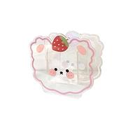 Kawaii Boîte de rangement transparente pour stylos Yaki - Motif chiot - Petit ours - Lapin - Caneton - Petit dinosaure - Pour bureau, papeterie, cosmétiques