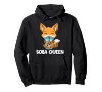 Kawaii Bubble Tea Fox Boba Queen Boba Fox Mignon Sweat à Capuche