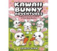 Kawaii Bunny Adventures: A Whimsical Coloring Book of Cute Baby Bunnies: Adorable Bunny Coloring Fun for Kids and Adults - Relax, Create, and Enjoy Whimsical Baby Bunny Designs!