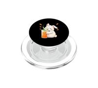 Kawaii Bunny Boire du jus de Carotte Adorable PopSockets PopGrip pour MagSafe