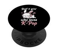 Kawaii Bunny Kpop Juste Une Fille Qui Aime K Pop Girl PopSockets PopGrip Adhésif