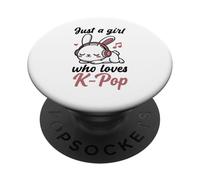 Kawaii Bunny Kpop Juste Une Fille Qui Aime K-Pop K Pop Girl PopSockets PopGrip Adhésif