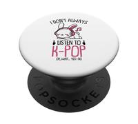 Kawaii Bunny Kpop n'écoute Pas Toujours K-Pop K Pop Girl PopSockets PopGrip Adhésif