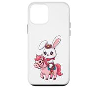 Kawaii Bunny Shérif, Joli Cheval, Cowboy, Design Western Coque pour iPhone 12 Mini