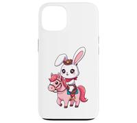 Kawaii Bunny Shérif, Joli Cheval, Cowboy, Design Western Coque pour iPhone 13