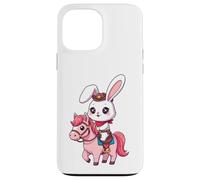 Kawaii Bunny Shérif, Joli Cheval, Cowboy, Design Western Coque pour iPhone 13 Pro Max