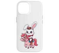 Kawaii Bunny Shérif, Joli Cheval, Cowboy, Design Western Coque pour iPhone 14
