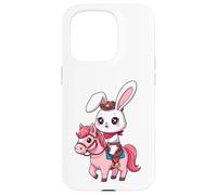 Kawaii Bunny Shérif, Joli Cheval, Cowboy, Design Western Coque pour iPhone 15 Pro