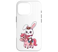 Kawaii Bunny Shérif, Joli Cheval, Cowboy, Design Western Coque pour iPhone 16 Pro