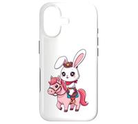 Kawaii Bunny Shérif, Joli Cheval, Cowboy, Design Western Coque pour iPhone 17
