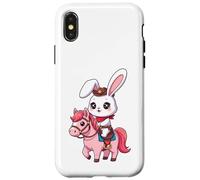 Kawaii Bunny Shérif, Joli Cheval, Cowboy, Design Western Coque pour iPhone X/XS
