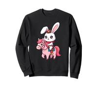 Kawaii Bunny Shérif, Joli Cheval, Cowboy, Design Western Sweatshirt