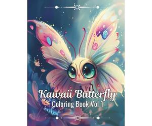 Kawaii Butterfly Coloring Book Vol 1
