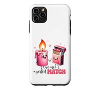 Kawaii Candle Boîte d'allumettes We are A Perfect Match Coque pour iPhone 11 Pro Max