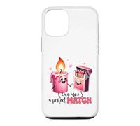 Kawaii Candle Boîte d'allumettes We are A Perfect Match Coque pour iPhone 12/12 Pro