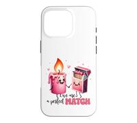 Kawaii Candle Boîte d'allumettes We are A Perfect Match Coque pour iPhone 16 Pro