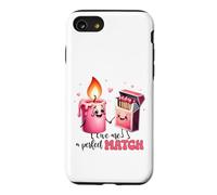 Kawaii Candle Boîte d'allumettes We are A Perfect Match Coque pour iPhone SE (2020) / 7/8