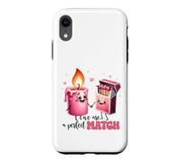 Kawaii Candle Boîte d'allumettes We are A Perfect Match Coque pour iPhone XR