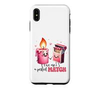 Kawaii Candle Boîte d'allumettes We are A Perfect Match Coque pour iPhone XS Max