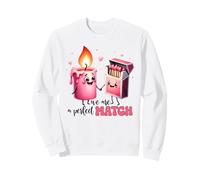 Kawaii Candle Boîte d'allumettes We are A Perfect Match Sweatshirt