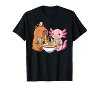 Kawaii Capybara Axolotl Ramen Oiseau Bubble Tea Enfants T-Shirt