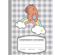 Kawaii Capybara Boxing Notebook - Cute Wide-Ruled Composition Book for Girls, Boys, Students, Kids: A Splash of Cuteness, Kawaii Capybara Boxing ... and Animal Lovers Who Dream in Watercolors