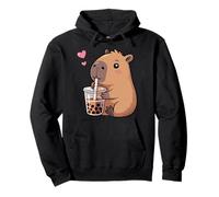 Kawaii Capybara Bubble Tea Boba Capybara Filles Enfants Sweat à Capuche