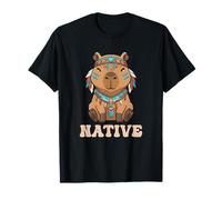 Kawaii Capybara Native American T-Shirt