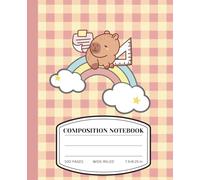 Kawaii Capybara School Notebook - Cute Wide-Ruled ComposiKawaiition Book for Girls, Boys, Students, Kids: A Splash of Cuteness, Kawaii Capybara School ... and Animal Lovers Who Dream in Watercolors