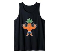 Kawaii Carottes Levage Poids Végétarien Vegan Bodybuilder Débardeur