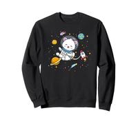 Kawaii Cartoon Kids Boys Astronaut Space Polar Bear Lover Sweatshirt