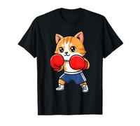 Kawaii Cat Boxer Mignon Kitty Gants de Boxe pour Enfants T-Shirt