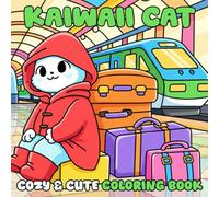 Kawaii Cat Coloring Book: Cozy Cinema-Inspired Cat Adventures with Simple, Relaxing Designs for All Ages to Enjoy Coloring and Stress Relief