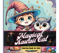 Kawaii Cat Coloring Book for kids: Amazing Cats in a Magical Land | 40+ Cute Coloring Adventure Fun & Easy for ages 4 - 8