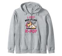 Kawaii Cat Kpop N'écoutez Pas Toujours K-Pop K Pop Girl Sweat à Capuche