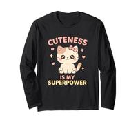 Kawaii Cat - La Mignonne est ma Superpuissance Manche Longue