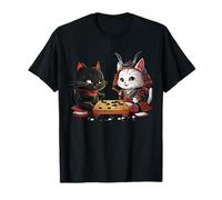 Kawaii Cat Samurais Jouant à Go Jeu de société Baduk Funny Cat T-Shirt