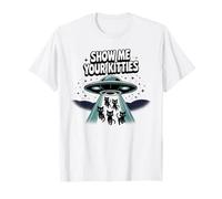 Kawaii Cat Show ME Your Kitties Enlèvement UFO Mom Ramen T-Shirt