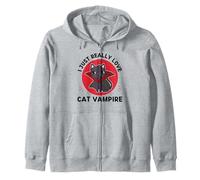 Kawaii Cat Vampire J'aime Vraiment Les adorables Chats Vampires Sweat à Capuche