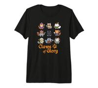 Kawaii Cat Warrior Women Men Kitty Lover Fantasy Gift T-Shirt Haut de Gamme