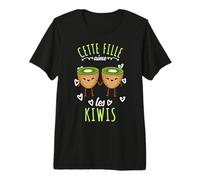 Kawaii Cette Fille Aime Les Kiwis T-Shirt Haut de Gamme