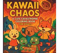 Kawaii Chaos: A Cute Catastrophe Coloring Book for Adults: A Funny, Cozy, and Slightly Twisted Coloring Experience for Adults