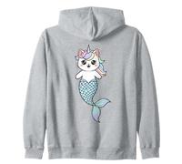 Kawaii Chat Licorne sirène Caticorn Pastel Animal Hybride Sweat à Capuche