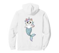 Kawaii Chat Licorne sirène Caticorn Pastel Animal Hybride Sweat à Capuche