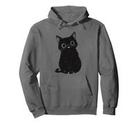 Kawaii Chat Smile, Chaton Noir Sweat à Capuche