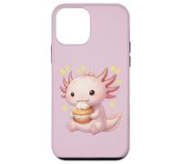 Kawaii Chibi Axolotl grignote joyeusement Coque pour iPhone 12 Mini