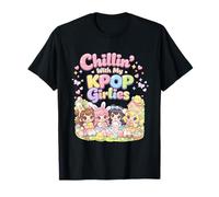Kawaii Chibi Easter Chillin avec My Kpop Girlies Bunny Girls T-Shirt