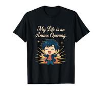 Kawaii Chibi Hero Sunrise Anime Ouverture Design T-Shirt