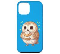 Kawaii Chibi Hibou de Nuit Oiseau Heureux Munching Coque pour iPhone 12 Mini