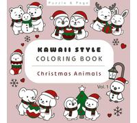 Kawaii Christmas Animals Coloring Book Vol 1: A Hygge-Inspired Global Christmas Adult Coloring Book with Cute Animals for Relaxation, Stress Relief, and Creative Holiday Calm